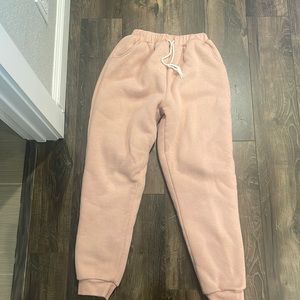 Thick warm Sherpa lined sweatpants